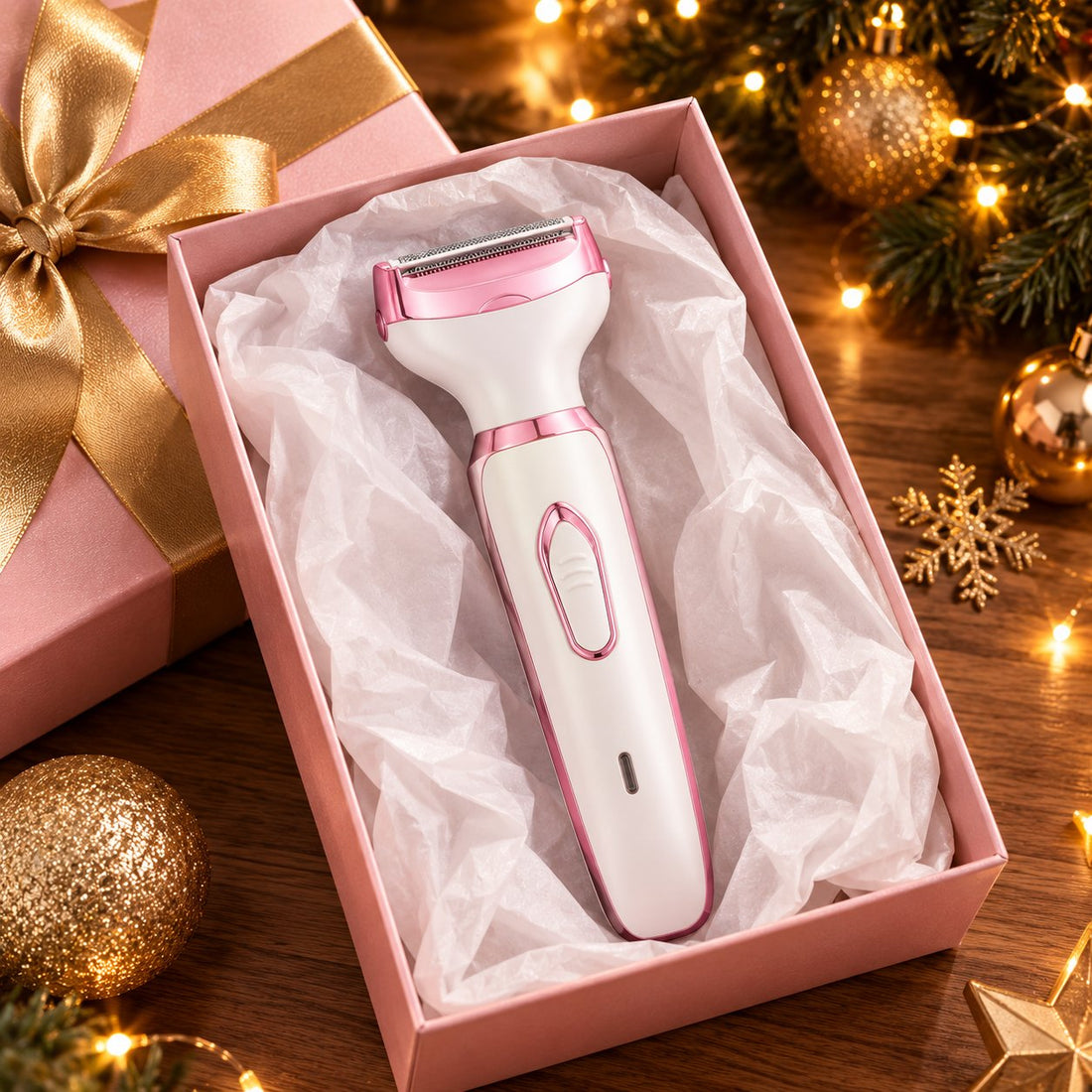 Depiladora 4 en 1 en caja de regalo de Navidad