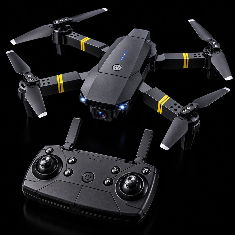 Dron 988 Pro desplegado con su control remoto